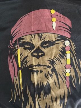 Gold & Pink Pirate Chewbacca Graphic Tee